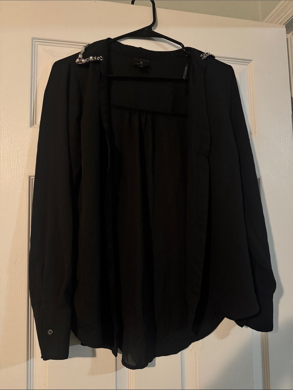 Worthington Black Women's Top with Gold Logo